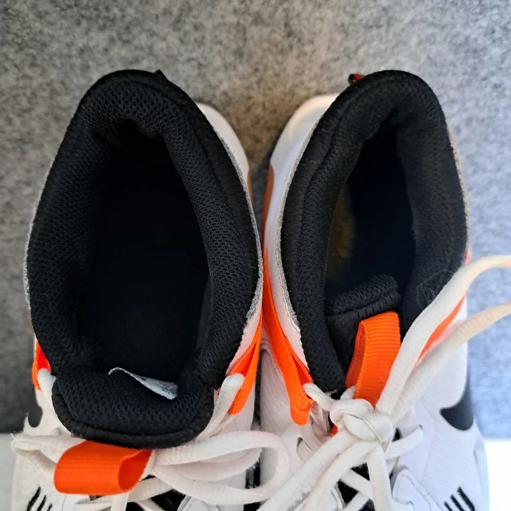 Nike Air Zoom Crossover GS Basketball Shoes White/Black/Orange Youth 6.5